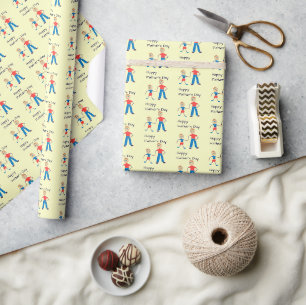 Papier Cadeau Bonne Fête des pères