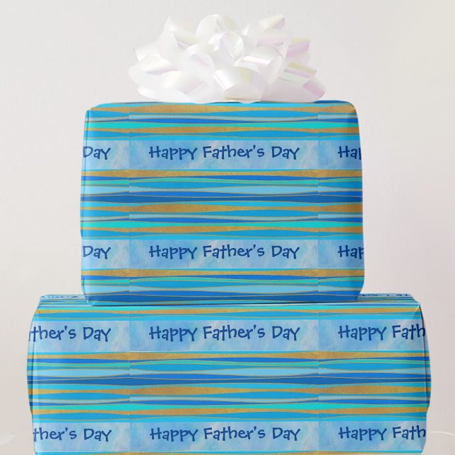 Papier Cadeau Bonne Fête des pères Vous Pouvez Modifier Le Texte (Créateur téléchargé)