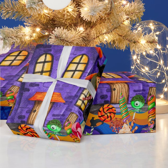 Papier Cadeau Bonne fête d'Halloween Costume enfants fête (Vacances)