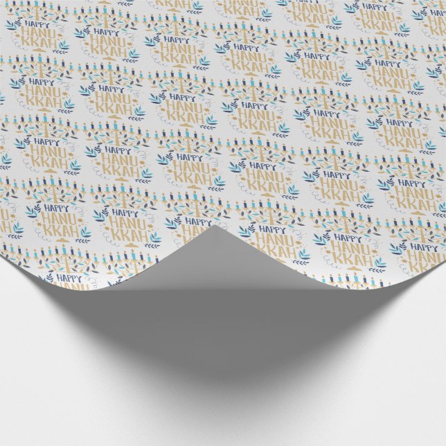 Papier Cadeau Bonne Hanoukka (Coin)