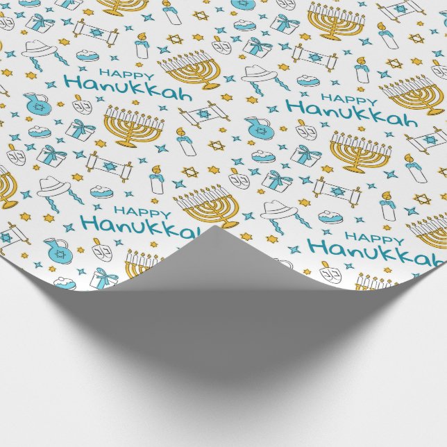 Papier Cadeau Bonne Hanoukka (Coin)