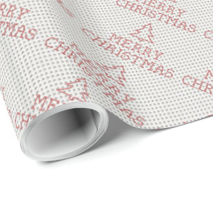 Papier Cadeau Bonne Noël panneau point de croix