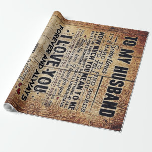 Papier Cadeau Bonnes Citations À Mon Mari   Présent Pour L'Homme