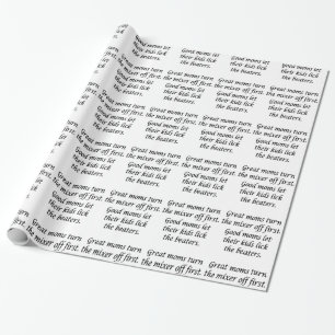 Papier Cadeau Bonnes mamans super mamans