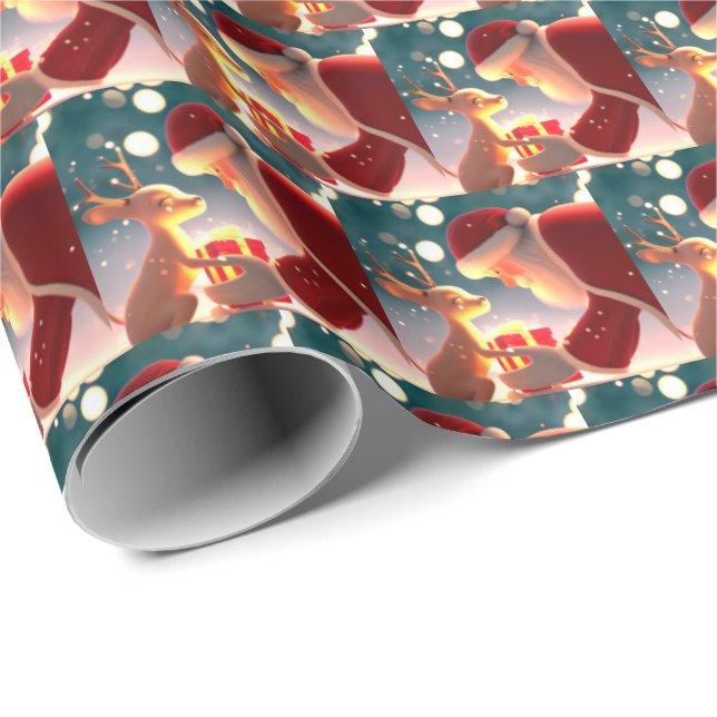 Papier Cadeau Bonté de Noël 1 (Coin rond)
