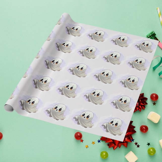 Papier Cadeau Boo Baby shower Halloween thème Mignonne fête (Créateur téléchargé)