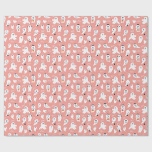 Papier Cadeau Boo Halloween Gentil Fantôme