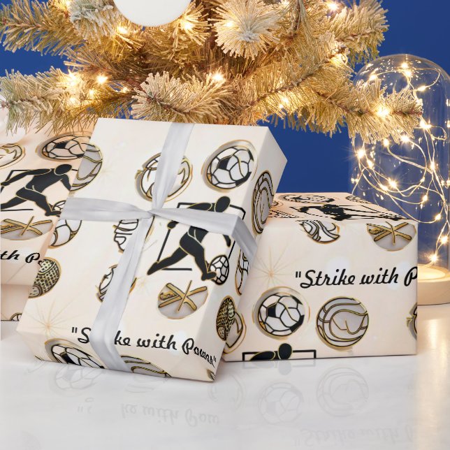 Papier Cadeau "Bord athlétique" (Vacances)