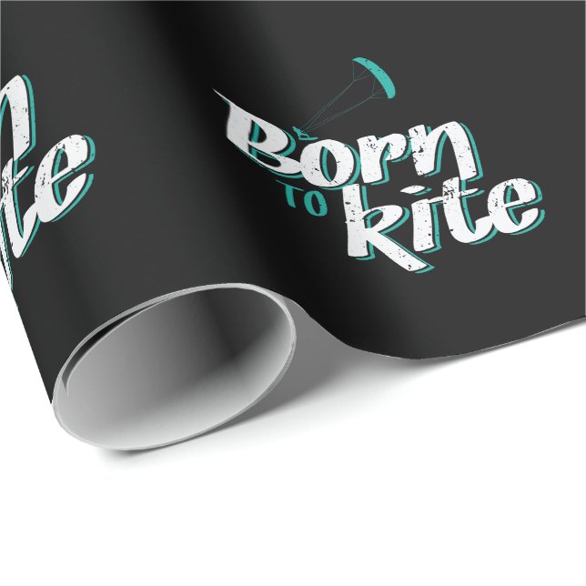Papier Cadeau Born to Kite (Coin rond)