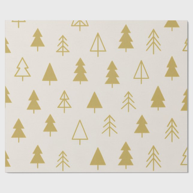Papier Cadeau Bosquet Doré (Plat)