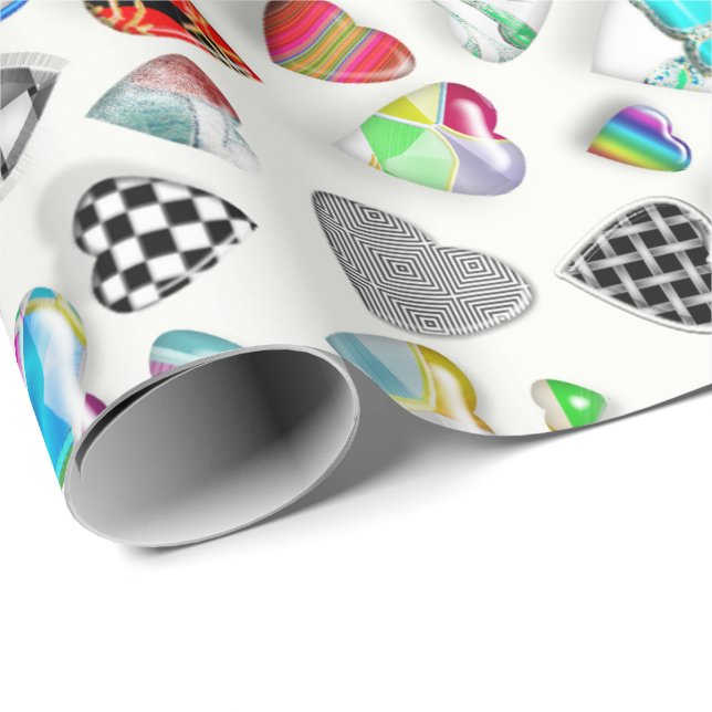 PAPIER CADEAU BOSSES D'ABUNCHOFHEART (Coin rond)