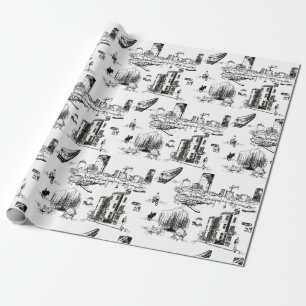 Papier Cadeau Boston Toile