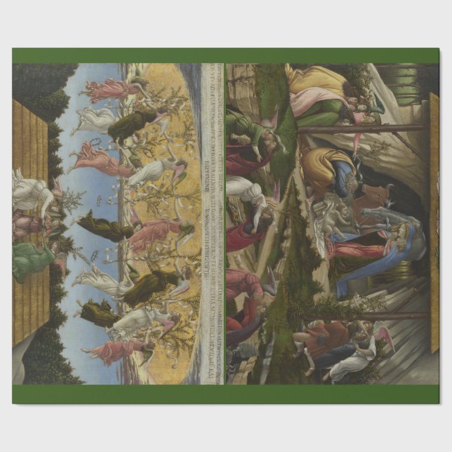 Papier Cadeau Botticelli's Mystic Nativité Cadeau de Noël WRAP (Couture)