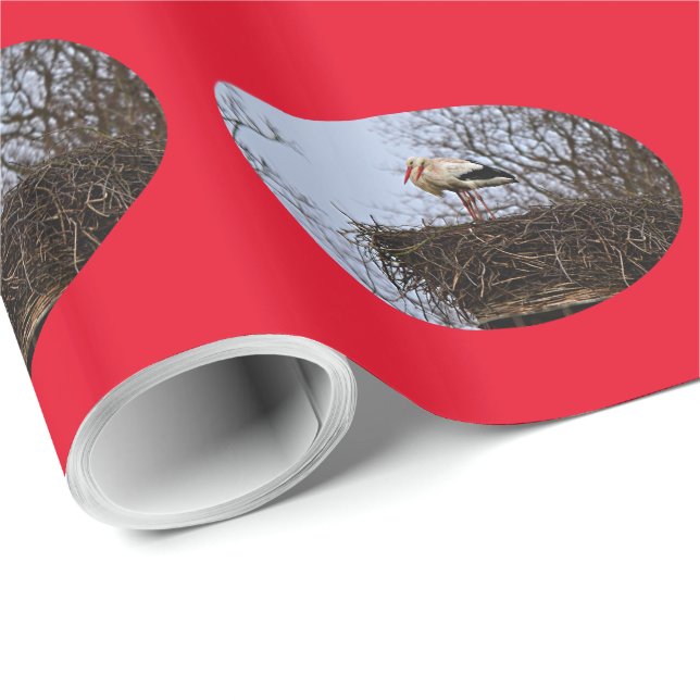Papier Cadeau Bouche dans le nid (Coin rond)