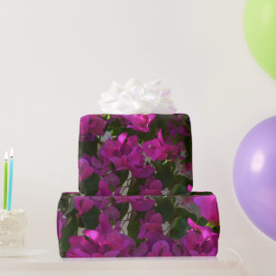 Papier Cadeau Bougainvilliers roses, Papier à envelopper