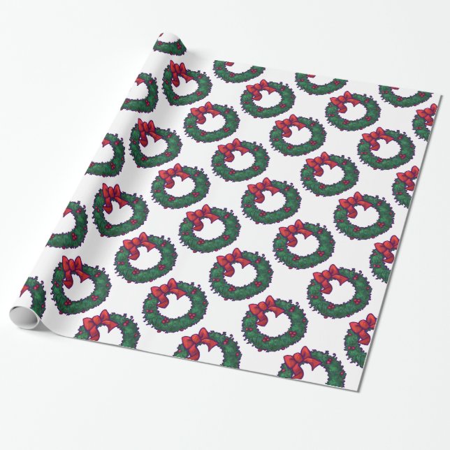 Papier Cadeau Boughs de Holly (Déroulé)