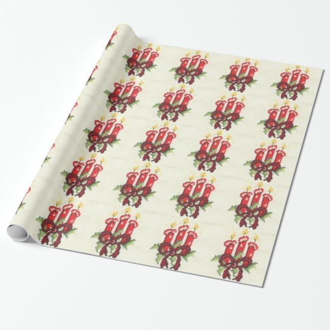 Papier Cadeau bougies (Déroulé)
