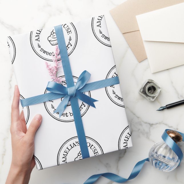 Papier Cadeau Boulangerie de logo d'entreprise personnalisée Noi (Cadeaux)