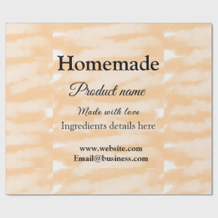 Papier Cadeau Boulangerie maison faite avec amour ajouter texte
