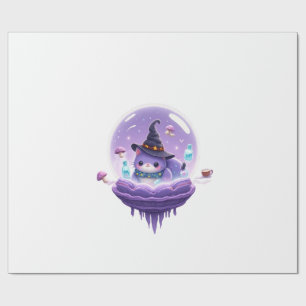Papier Cadeau Boule de Cristal Chat Sorcière Cosmi