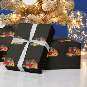 Papier Cadeau Bouledogue français chiots mignons Bouledogue fran