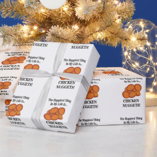 Papier Cadeau Boulette de poulet Fast Food Drôle Boulette de pou