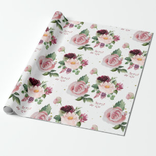 Papier Cadeau Bouquet de roses