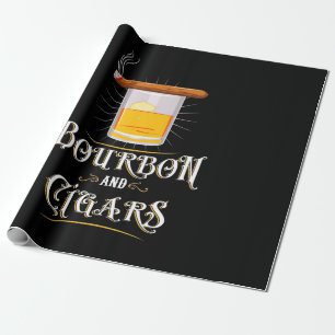 Papier Cadeau Bourbon Et Cigares