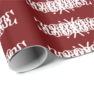 Papier Cadeau Bourgogne avec blanc