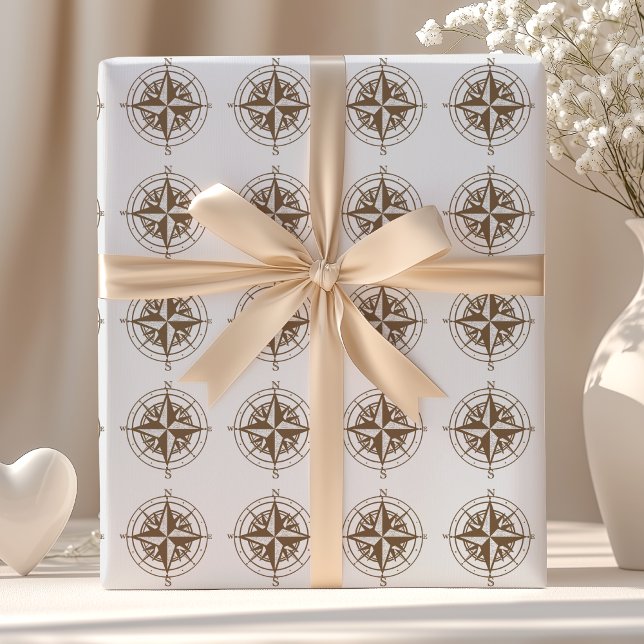 Papier Cadeau Boussole ancienne (Créateur téléchargé)