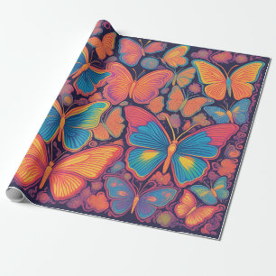 Papier Cadeau Bouteille colorée Vibrant Design Vivid Belle
