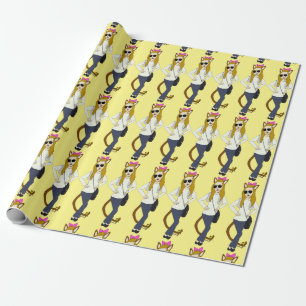 Papier Cadeau bouton catgirl