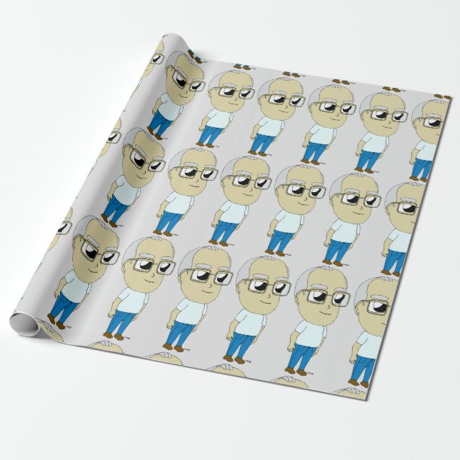 Papier Cadeau bouton chibi (Déroulé)