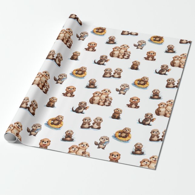 Papier Cadeau Boutons adorables ! (Déroulé)