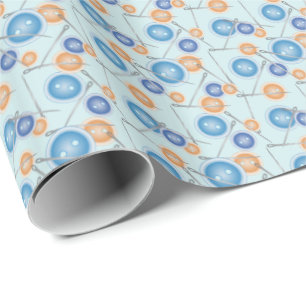 Papier Cadeau Boutons et aiguilles à coudre