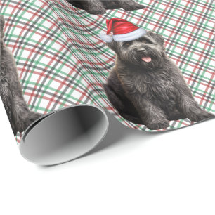 Papier Cadeau Bouvier Flandres Chien Drôle Vacances Plaid Noël