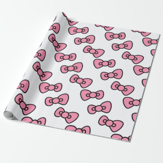 Papier Cadeau Bow rose délice