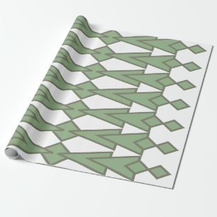 Papier Cadeau Bowties vertes