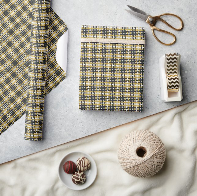 Papier cadeau Box Weave Square (Modern Estate) (Artisanat)