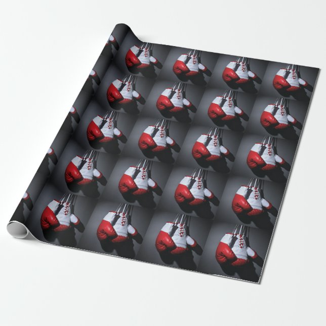 Papier Cadeau Boxing gloves (Déroulé)