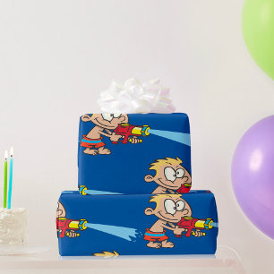 Papier Cadeau Boy With A Supersoaker
