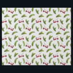 Papier Cadeau Branches de pins et baies rouges Noël<br><div class="desc">Papier d'emballage festif et plein de charme avec un délicieux motif botanique sur le thème de Noël. Le design présente des branches de pin aquarelle et des baies rouges d'hiver. Ce motif ludique et élégant incarne l'esprit traditionnel des fêtes, ce qui en fait un lieu idéal pour envelopper les cadeaux...</div>