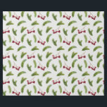 Papier Cadeau Branches de pins et baies rouges Noël<br><div class="desc">Papier d'emballage festif et plein de charme avec un délicieux motif botanique sur le thème de Noël. Le design présente des branches de pin aquarelle et des baies rouges d'hiver. Ce motif ludique et élégant incarne l'esprit traditionnel des fêtes, ce qui en fait un lieu idéal pour envelopper les cadeaux...</div>