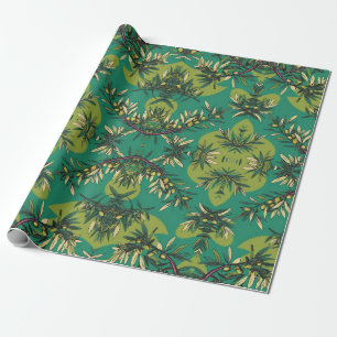 Papier Cadeau Branches d'olivier Free Palestine floral & botaniq