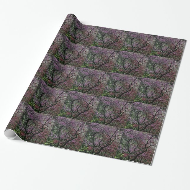 Papier Cadeau Branches et fleurs (Déroulé)