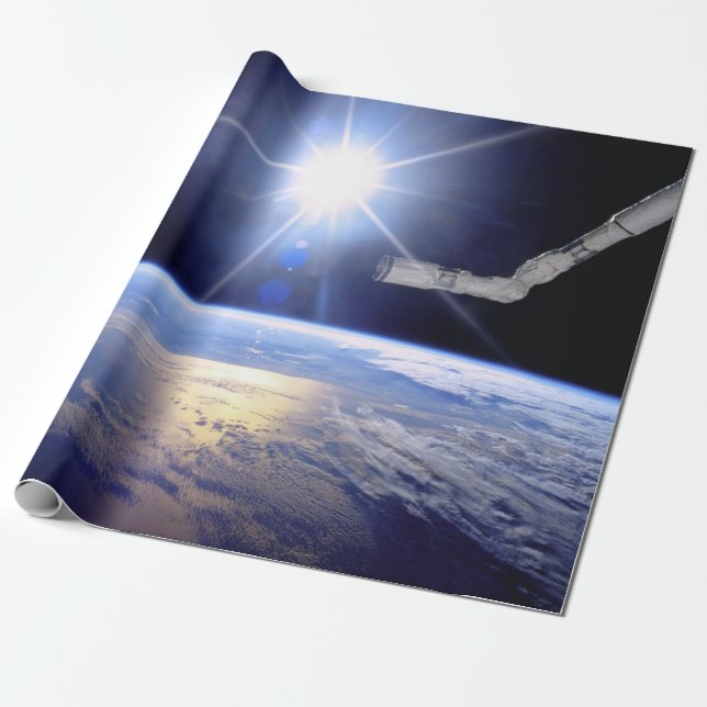 Papier Cadeau Bras robotisé de la navette spatiale en orbite ter (Déroulé)