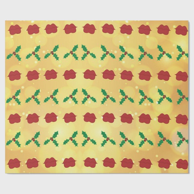 Papier Cadeau Bratz Lips & Mistletoe (Plat)