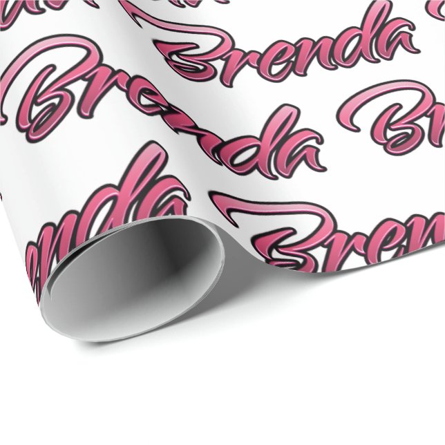 Papier Cadeau Brenda faded pink (Coin rond)