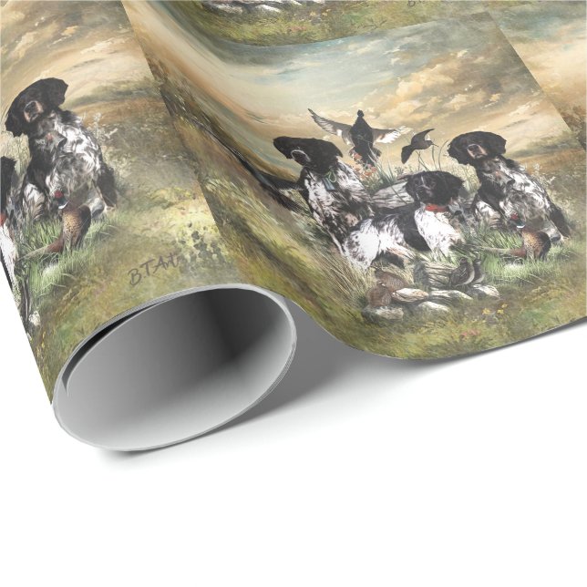 Papier Cadeau Bretagne Espagnol, Passion pour les oiseaux (Coin rond)