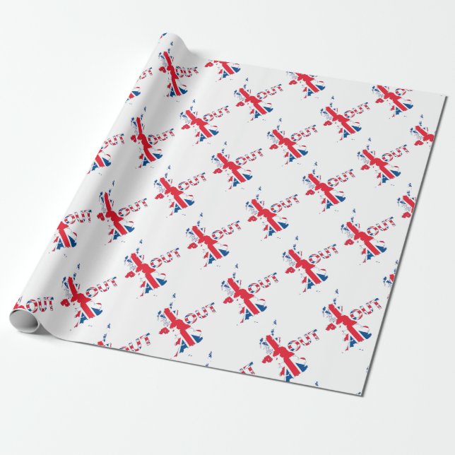 PAPIER CADEAU BREXIT UNION JACK (Déroulé)